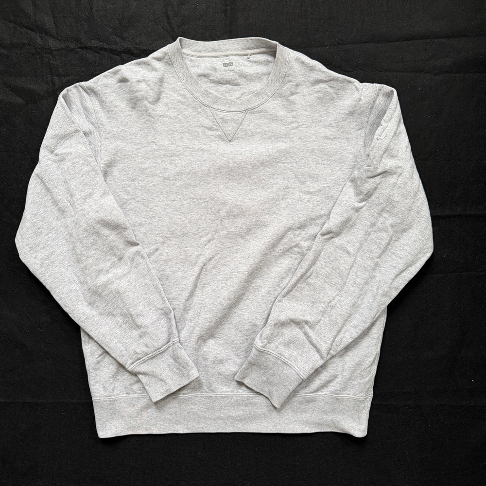 Uniqlo Grey Sweater Men’s Size Large 100% Cotton